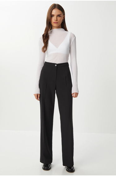 ISTANBUL High Waist Straight Leg Pants