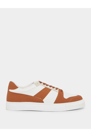 Men White Court-Style Sneakers