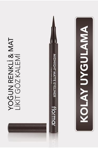 Matte Liquid Pen Eyeliner (BROWN) - Midnight Matte Eyeliner - 002 Brown