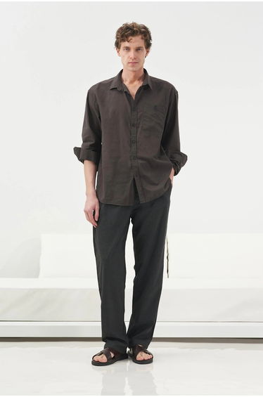 GIESTO Regular Fit Long Sleeve Poplin Shirt