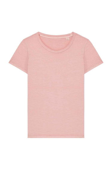 Native Spirit Womens/Ladies Faded Washed T-Shirt - Petal Rose