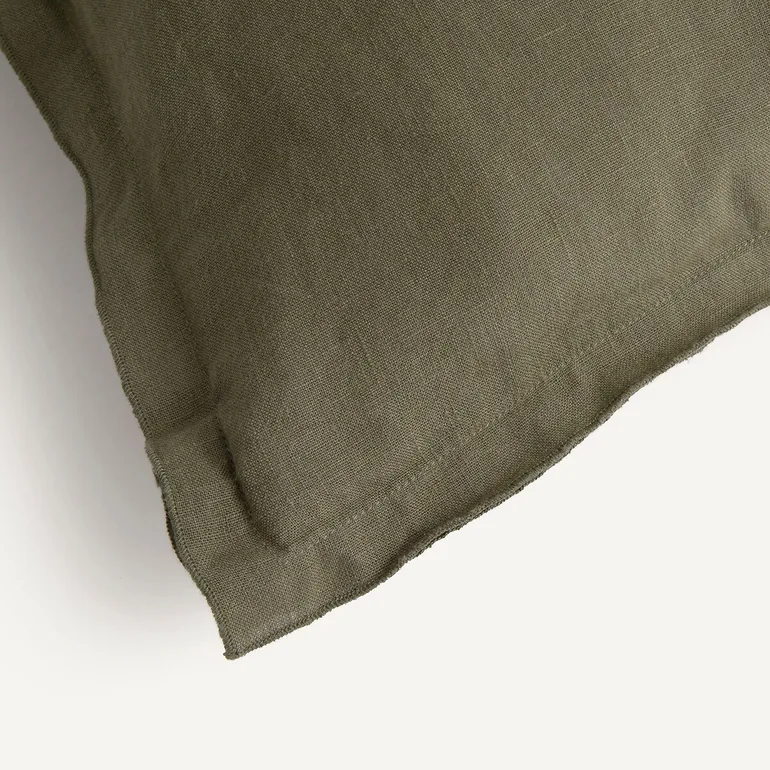 Elina Cushion Cover in Washed Linen - 3