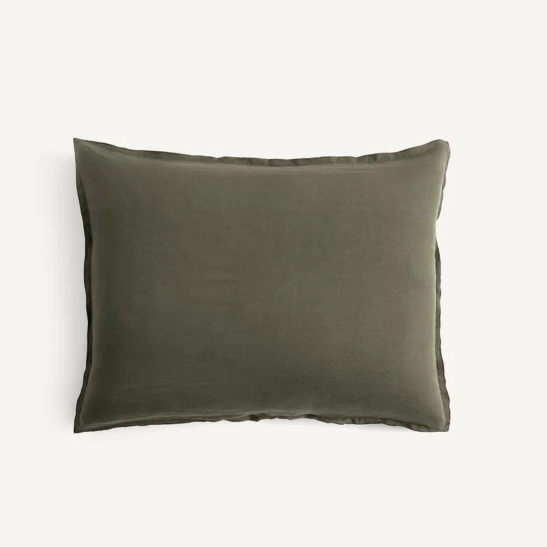 Elina Cushion Cover in Washed Linen - 2