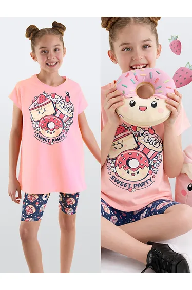 Sweet Party Girls Tunic Tights Set