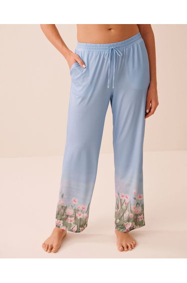 Flower Field Print Pajama Pants