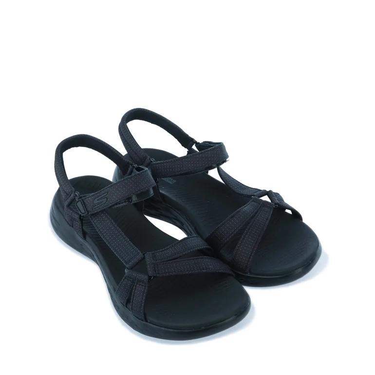 Women's Skechers On The Go 600 Brilliancy Sandals in Black - 1