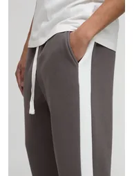 بنطلون رياضي بشرائح - رمادي - 2