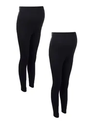 Maternity Christina 2 Pack Over The Bump Legging - black - 2
