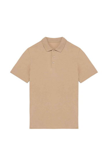Native Spirit Mens Jersey Polo Shirt - Wet Sand