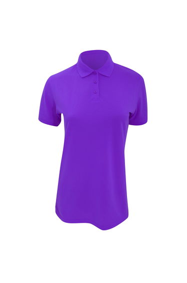 Kustom Kit Ladies Klassic Superwash Short Sleeve Polo Shirt - Purple