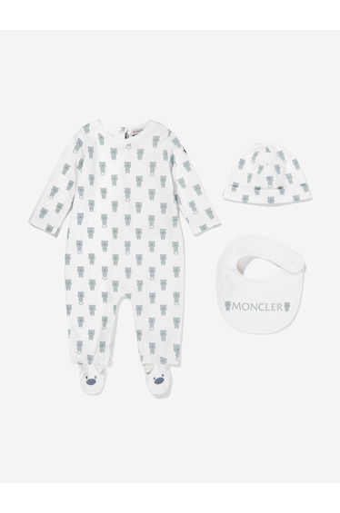 Baby Boys Babygrow Set in Ivory