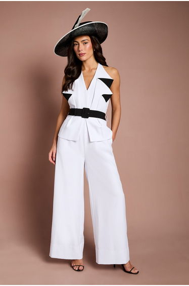 Lisa Tan Statement V Neck Jumpsuit