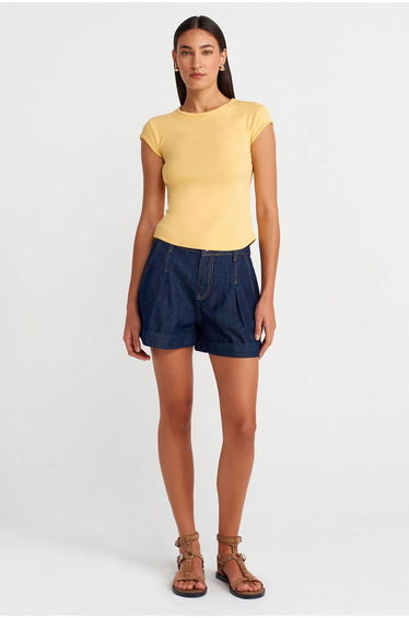DILVIN Women's Slim Fit Cotton Crew Neck T-Shirt