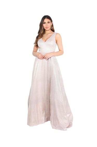 Glitter Effect Sleeveless Maxi Dress