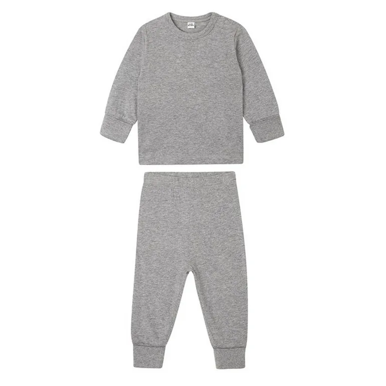 Babybugz Baby Long Pyjama Set - Heather Grey
