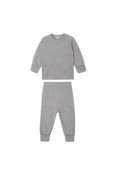 Babybugz Baby Long Pyjama Set - Heather Grey