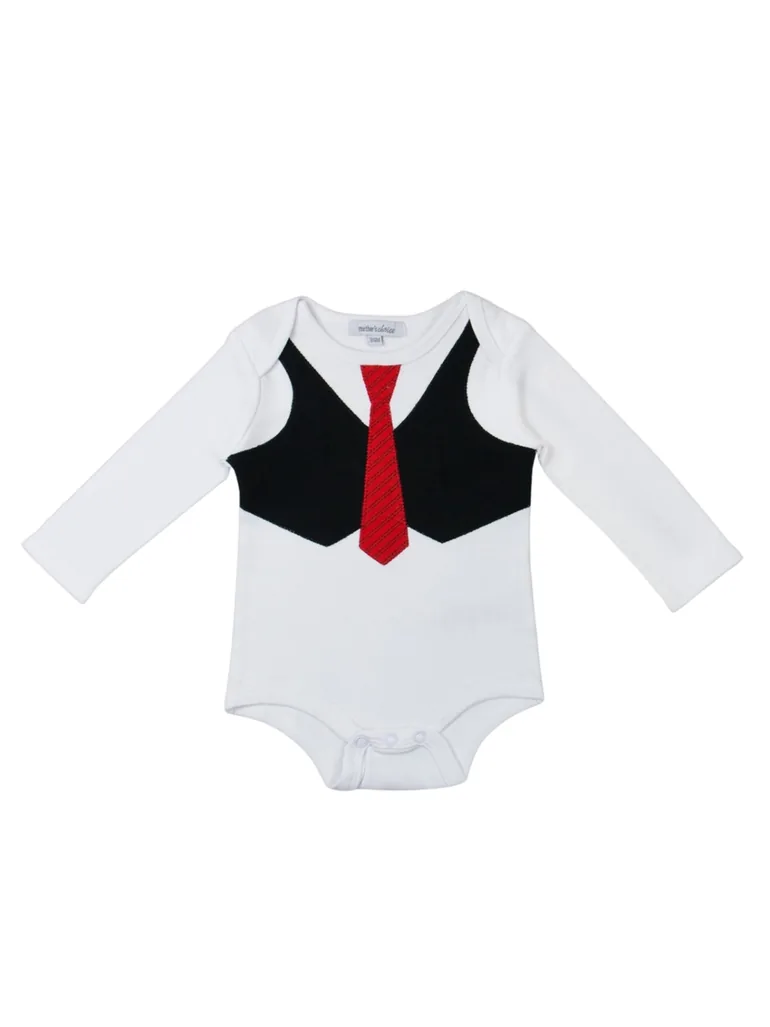 Baby Dapper Cub Outfit Bodysuit and Pants Set - 1