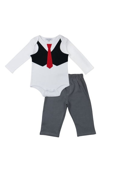 Baby Dapper Cub Outfit Bodysuit and Pants Set