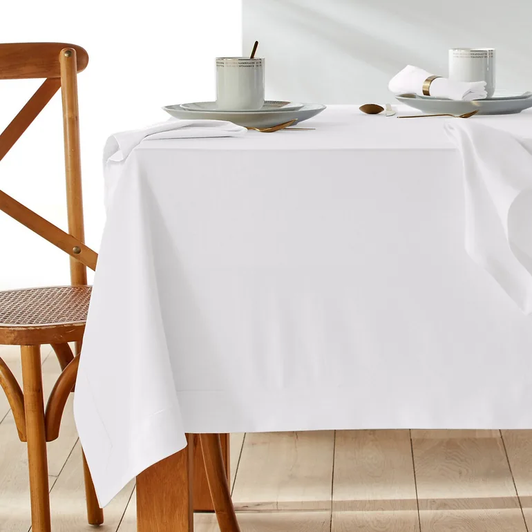 Border Linen Blend Tablecloth - 1