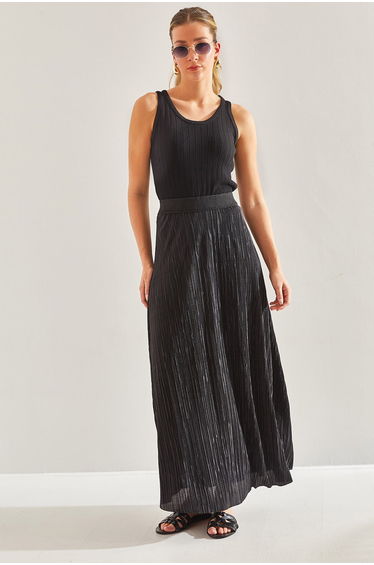 Bianco Lucci A-Line Maxi Skirt