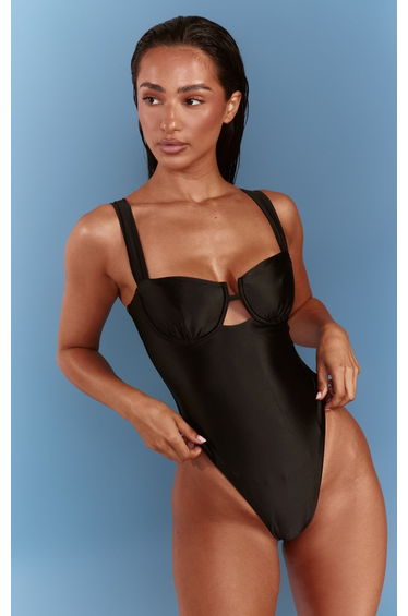 Black Shine Swim Underwired Swimsuit