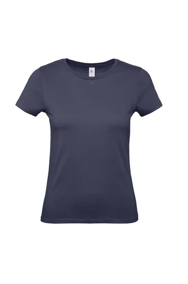 B&C Womens/Ladies #E150 T-Shirt - Navy Blue*