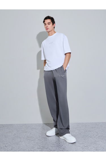 Men Oversized Longline T-Shirt and Joggers Set