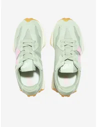New Balance Girls 327 Bungee Lace Trainers in Green - 3
