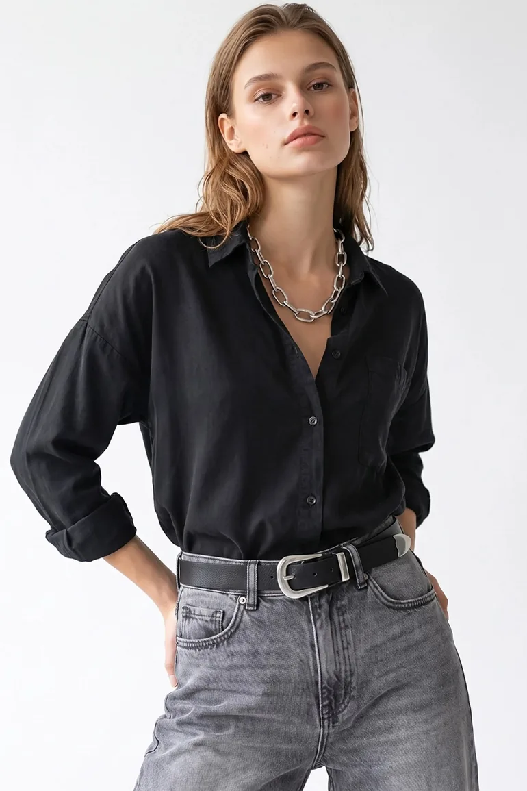 MIXRAY Women's Tencel Shirt - 2