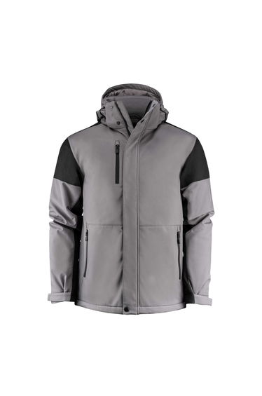 Printer Mens Padded Soft Shell Jacket - Anthracite/Black