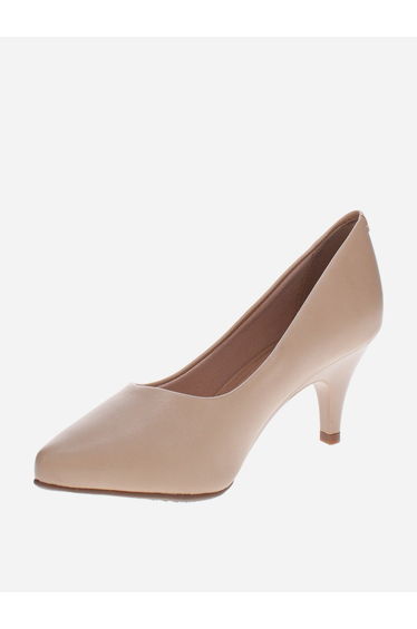 Solid Low Heel Pointed Toe Shoes