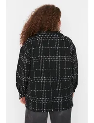 Black Chenille Woven Shirt - 3