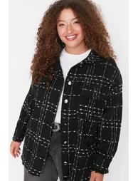 Black Chenille Woven Shirt - 1