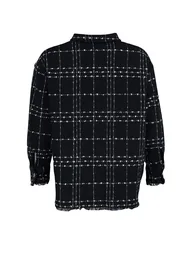 Black Chenille Woven Shirt - 7