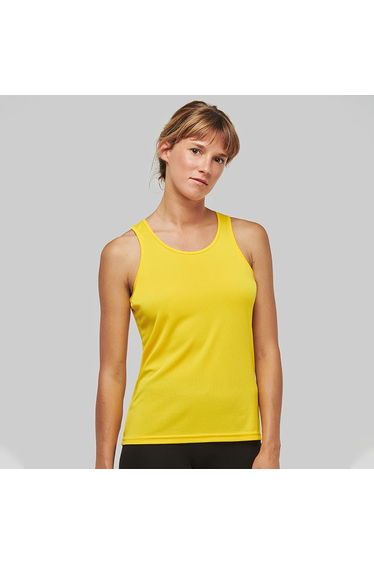 Kariban Proact Womens/Ladies Sleeveless Sports / Training Vest - Fluorescent Yellow