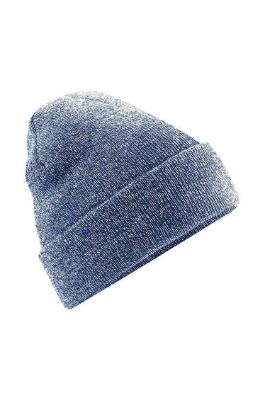 Beechfield Unisex Original Cuffed Beanie Winter Hat - Heather Navy