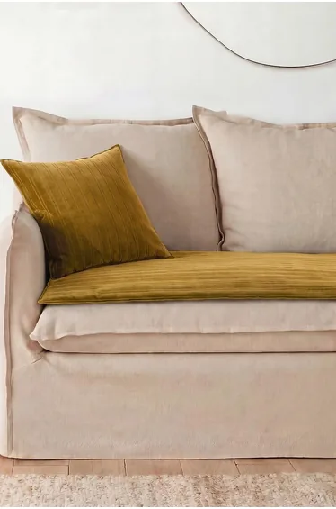 Milo Embossed Velvet Seat Cushion