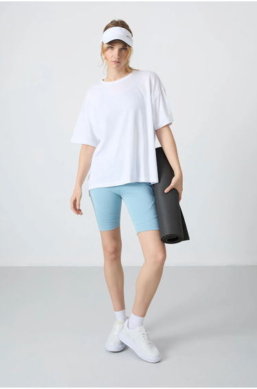 TOMMY Oversized Cotton-Modal Crew Neck T-Shirt