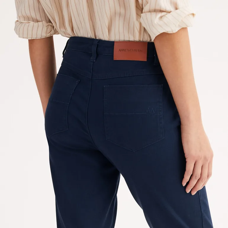 Cotton Ankle Grazer Trousers - 2