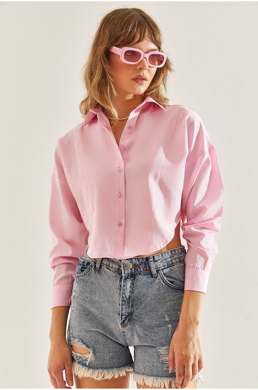 Women's Oversize Crop Shirt