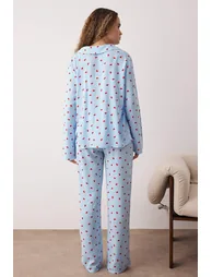 بيجامة ترينديول باللون الأزرق - 3