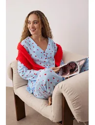 بيجامة ترينديول باللون الأزرق - 1