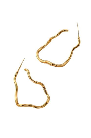 Irregular Metal Stripe Earrings