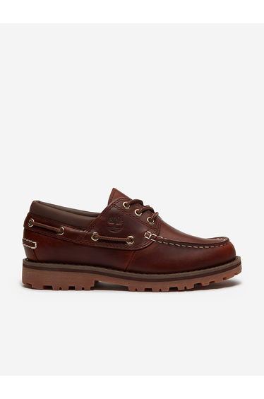 Timberland Boys Authentic Boat Shoe in Brown