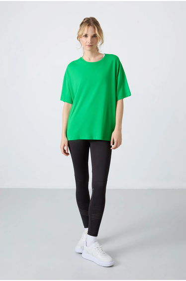 TOMMY Oversized Cotton-Modal Crew Neck T-Shirt