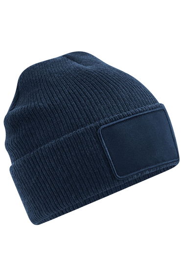 Beechfield Thinsulate Removable Patch Beanie - French Navy