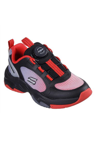 Skechers Childrens/Kids Retrotech Casual Trainers - Black/Red