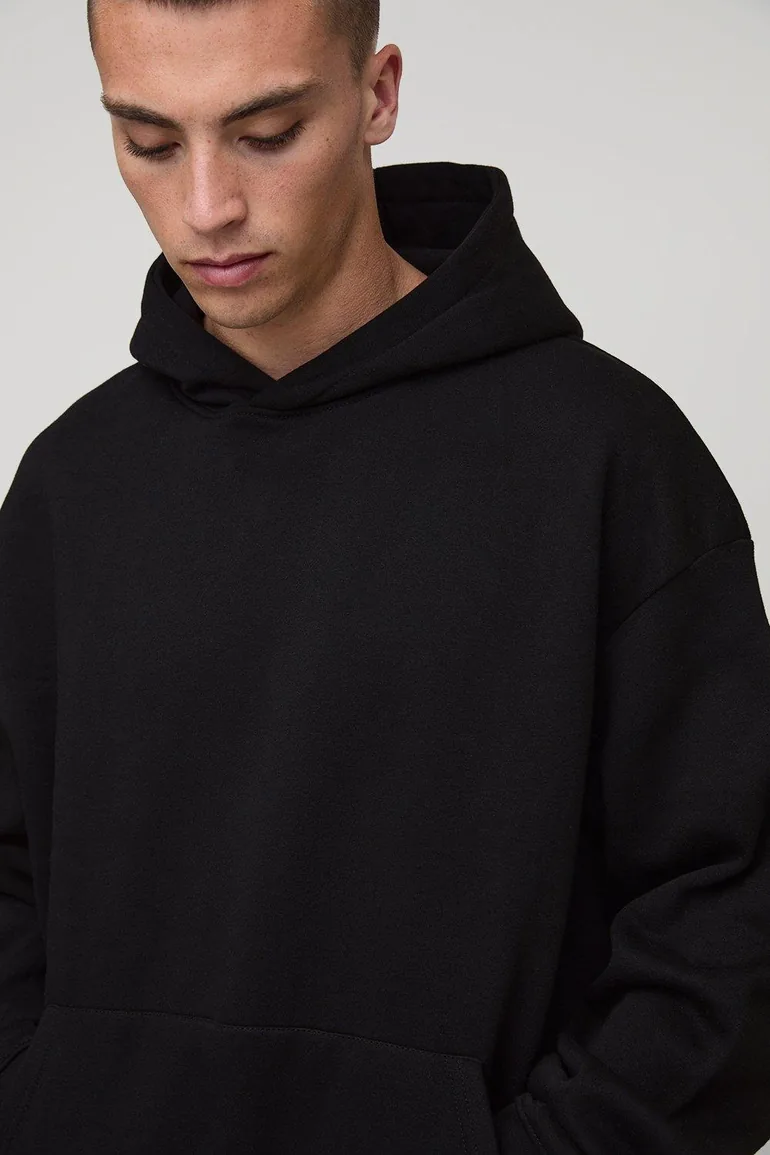 Basic Oversized Over the Head Hoodie - 2