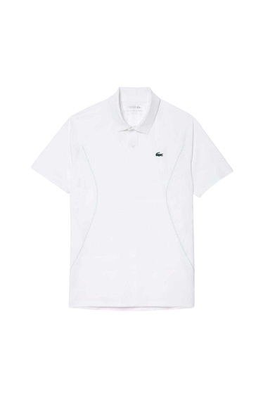 Lacoste Mens Tennis x Novak Djokovic Regular Polo Shirt - White