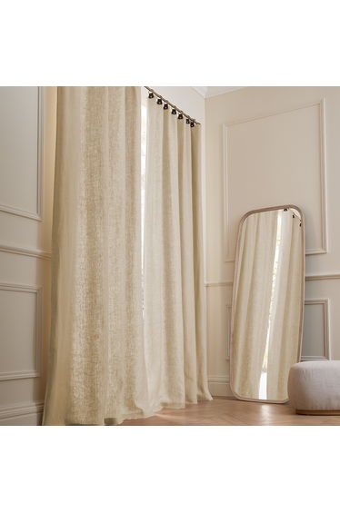 Private Lined 100% Washed Linen Curtain